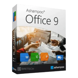Ashampoo Office 9 software packaging and features.