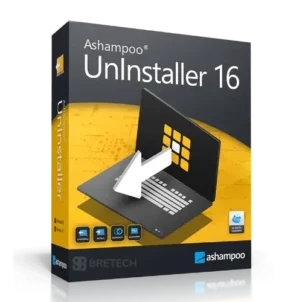 Ashampoo UnInstaller 16 software box design.