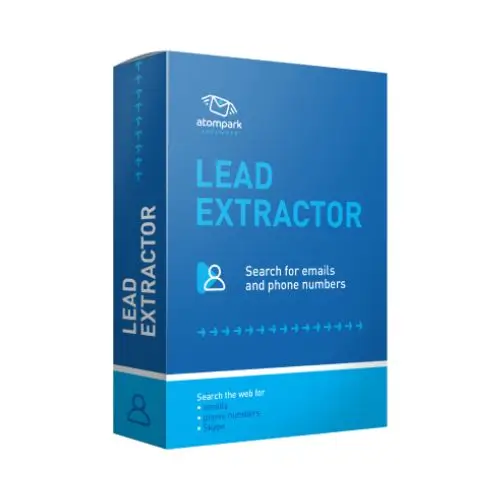 AtomPark Lead Extractor software box