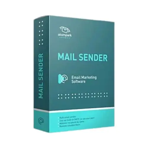 AtomPark Mail Sender software box