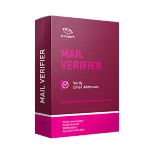 Atompark Mail Verifier software box