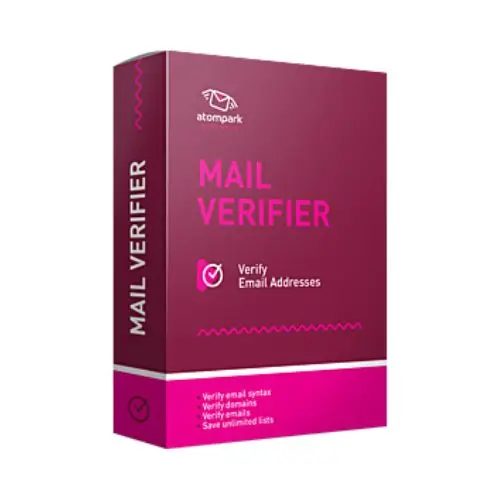 Atompark Mail Verifier software box