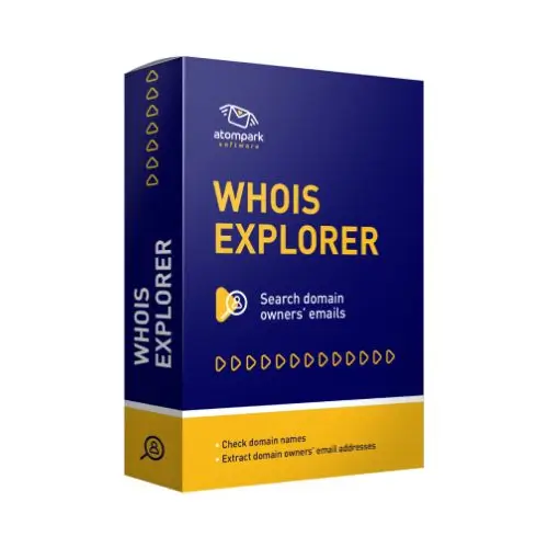 WHOIS Explorer software box