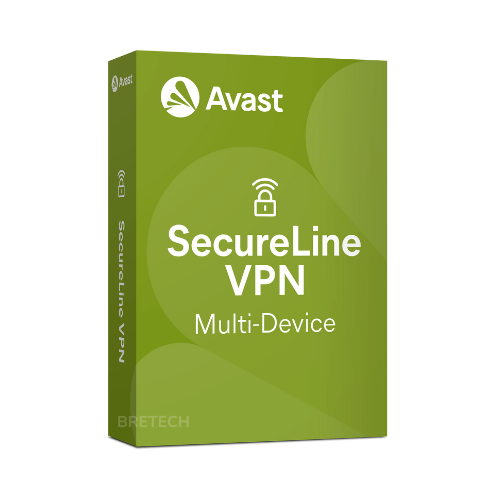 Avast SecureLine VPN software package box.