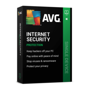 AVG Internet Security software package box.