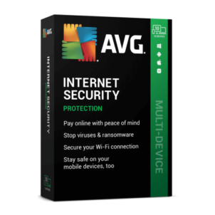 AVG Internet Security software package box.