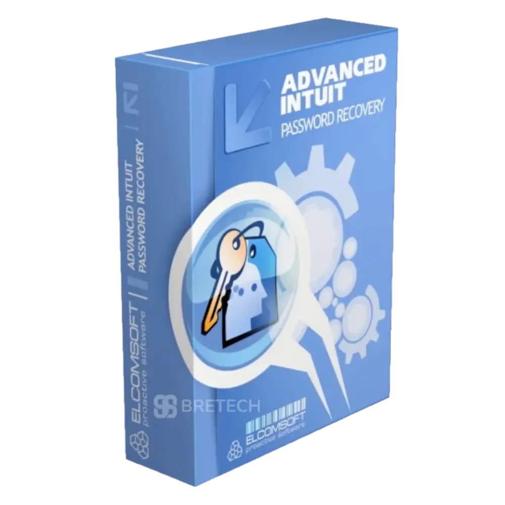 Advanced password recovery software packaging design.