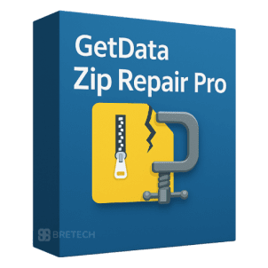 GetData Zip Repair Pro software box for ZIP file repair