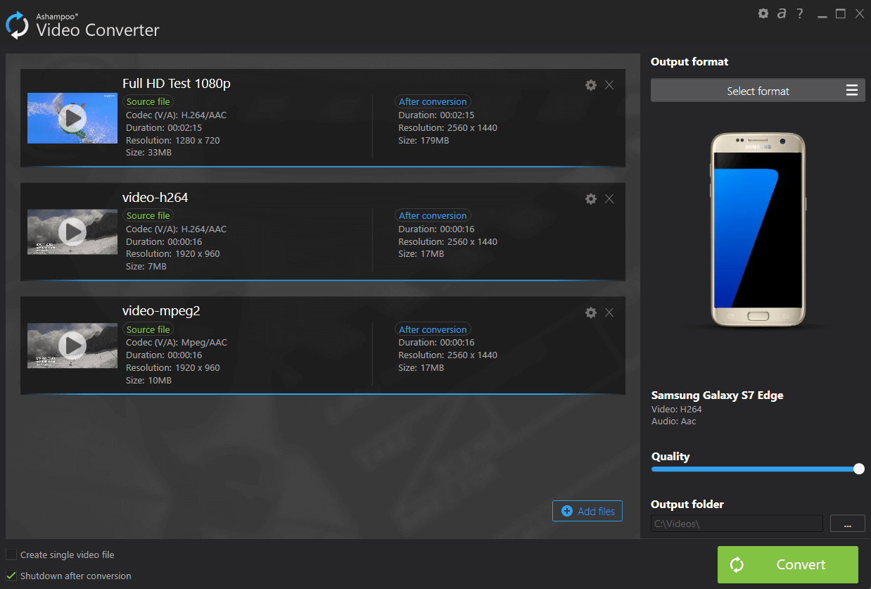 ashampoo video converter