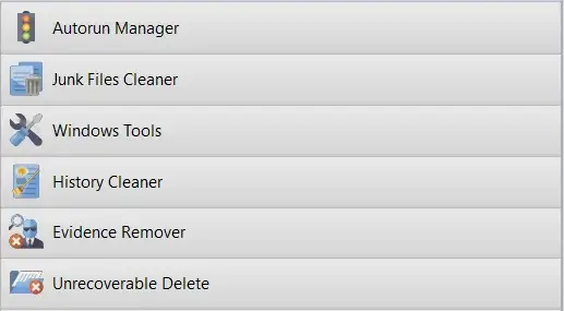 List of system utility tools and cleaners.