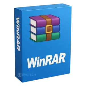 WinRAR software package with colorful design