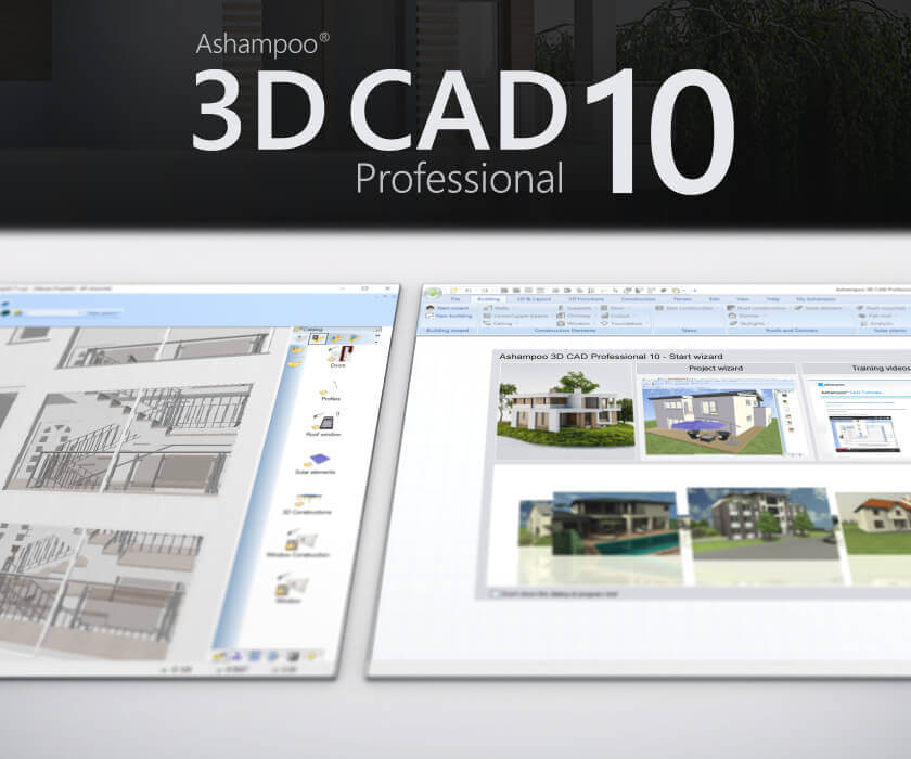 Ashampoo 3D CAD Professional software interface.