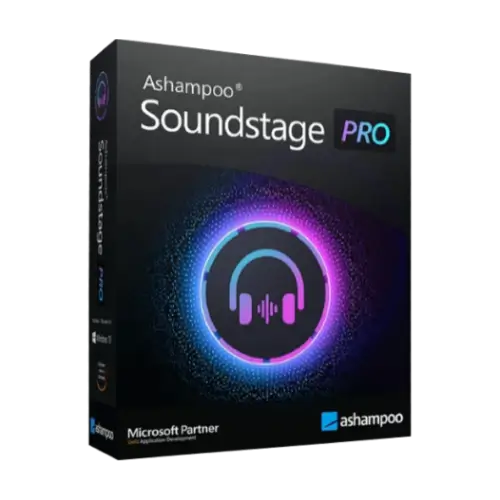 Ashampoo Soundstage Pro software packaging design