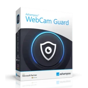 WebCam Guard software packaging with security icon.