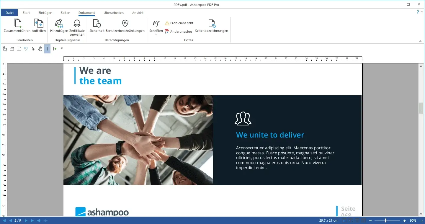 Teamwork collaboration with hands together