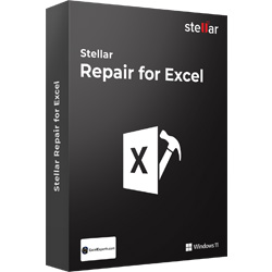 Stellar Repair for Excel software box.