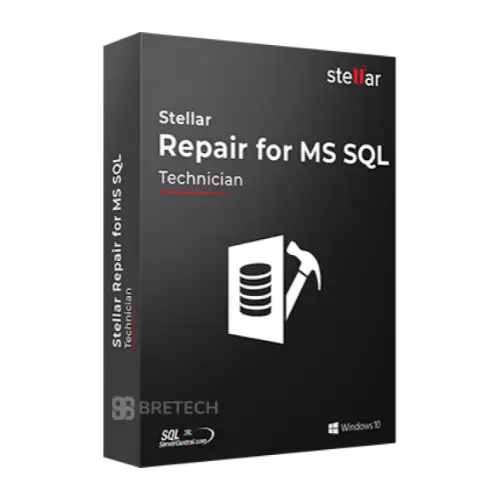 Stellar Repair for MS SQL software box