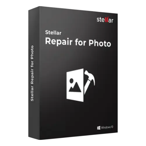 Stellar Photo Repair software box packaging.