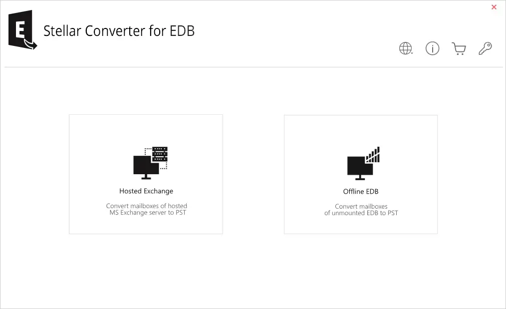 Stellar Converter for EDB software interface