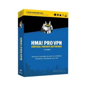 HMA Pro VPN software box for secure internet access.