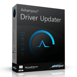 Ashampoo Driver Updater software package box art.