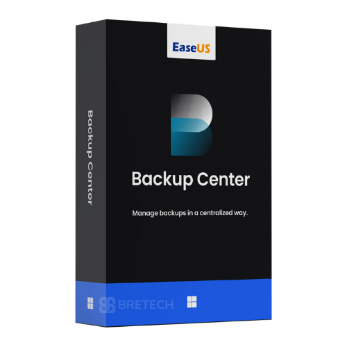 EaseUS Backup Center software package box.