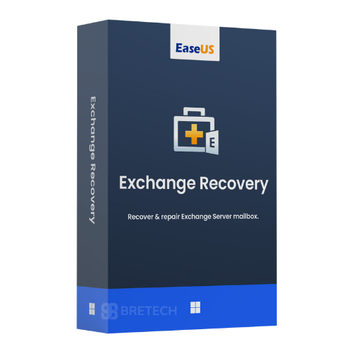 EaseUS Exchange Recovery software package box.