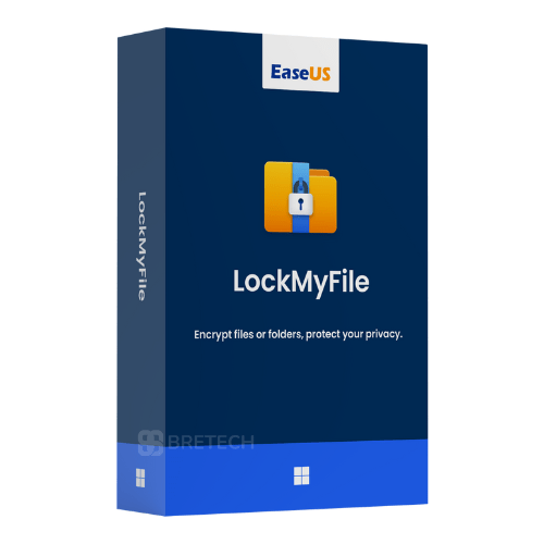 EaseUS LockMyFile software box, file encryption tool.