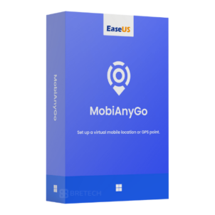 EaseUS MobiAnyGo software box with GPS spoofing feature.