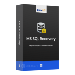 EaseUS MS SQL Recovery software box.