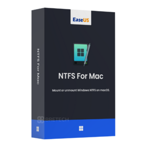 Software package "NTFS for Mac" by EaseUS.