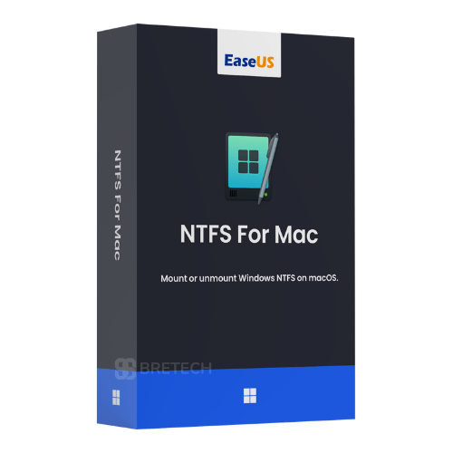 Software package "NTFS for Mac" by EaseUS.