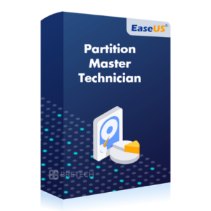 EaseUS Partition Master Technician software box.