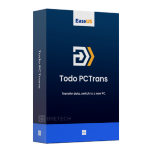 EaseUS Todo PCTrans software package box.