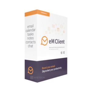 eM Client Version 9 software package box