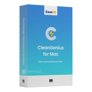 EaseUS CleanGenius Mac cleaner software box image.