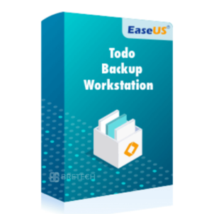 EaseUS Todo Backup Workstation software packaging.