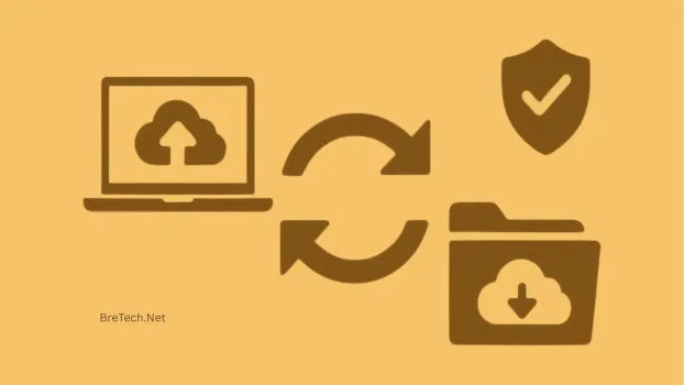 Icon representing cloud upload and download processes
