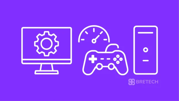 Computer hardware and gaming controller icons.
