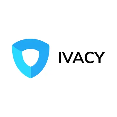 Ivacy VPN logo with blue shield