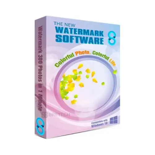 Watermark Software 8 box for Windows 10.