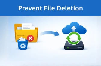 Illustration of preventing file deletion and data backup.