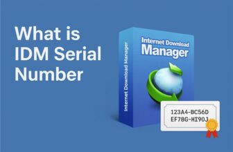 IDM Serial Number and software box illustration