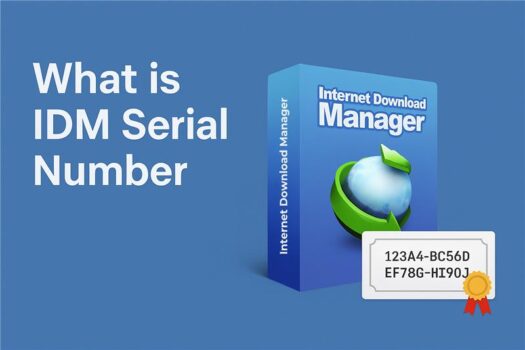 IDM Serial Number and software box illustration