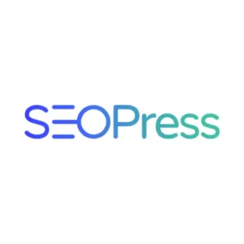 SEOPress logo in blue and green gradient