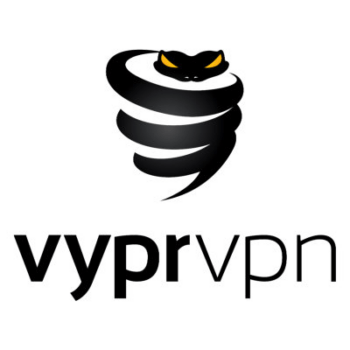 VyprVPN logo with snake illustration