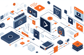 Illustration of digital media technology connections.
