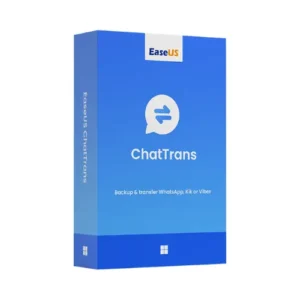 EaseUS ChatTrans software box for chat backup