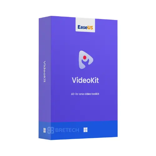 EaseUS VideoKit software box for video editing.