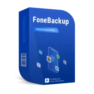 FoneBackup Professional software packaging design.